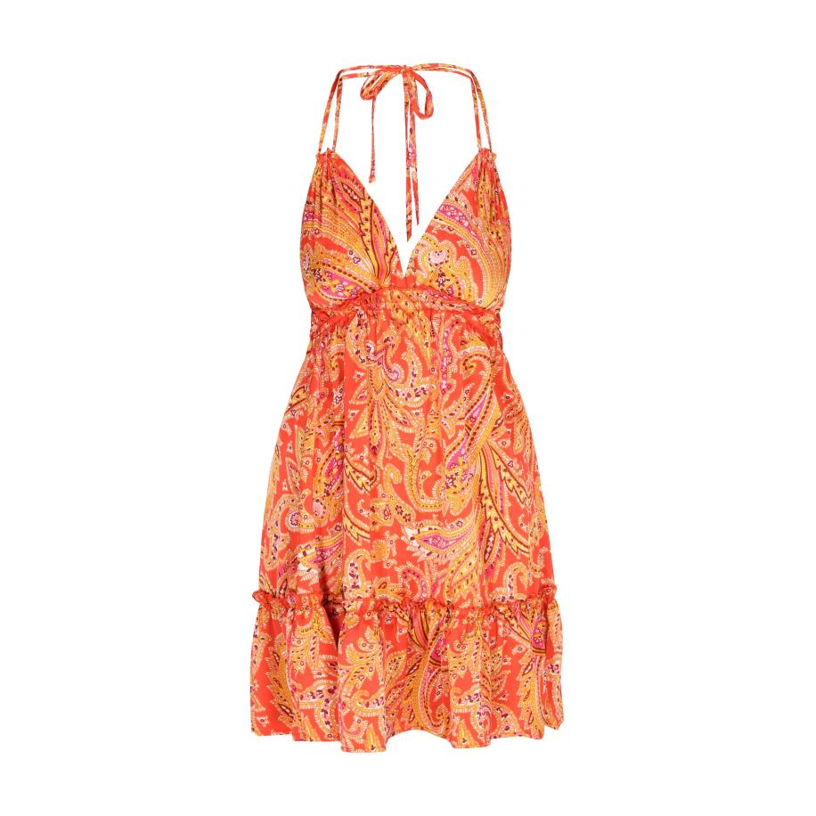 ebeeza ebeeza Jurk Spring Summer bruin / geel / oranje / rosa -