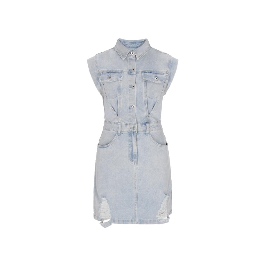 NALLY NALLY Blousejurk blauw denim -