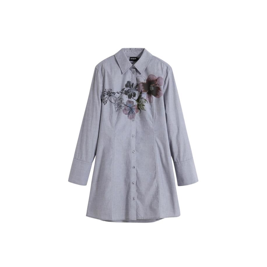 Desigual Desigual Blousejurk lichtgrijs / gemengde kleuren -