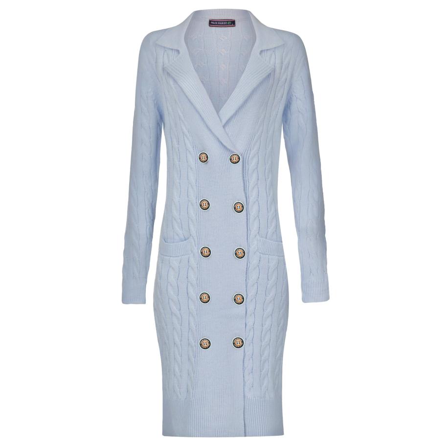 Felix Hardy Felix Hardy Gebreide jurk lichtblauw -