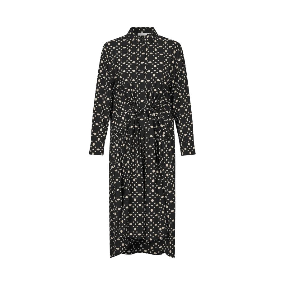Masai Masai Jurk MaNovany beige / zwart -
