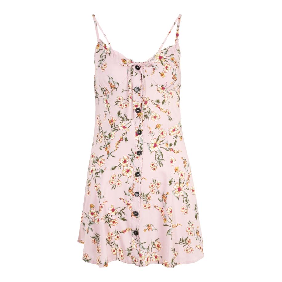 Aeropostale AÉROPOSTALE Jurk groen / donkeroranje / lichtroze / wit -