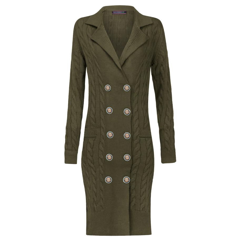 Felix Hardy Felix Hardy Gebreide jurk kaki -