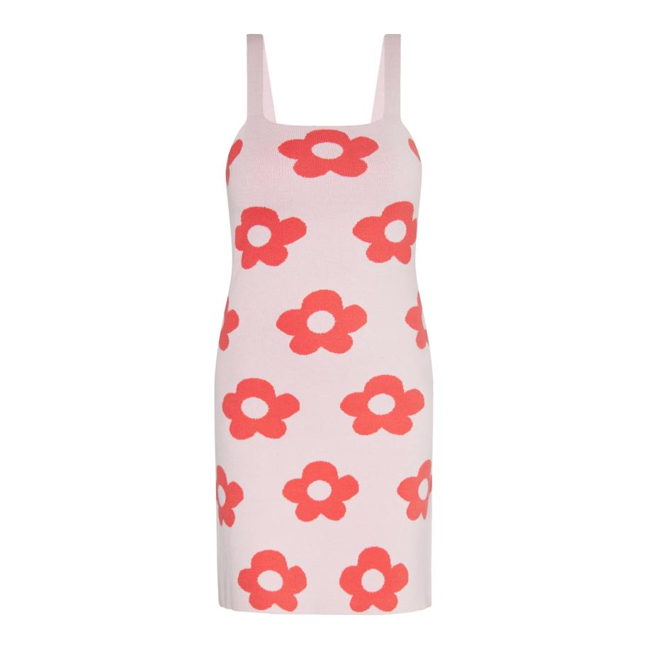 Swirly swirly Jurk koraal / poederroze -