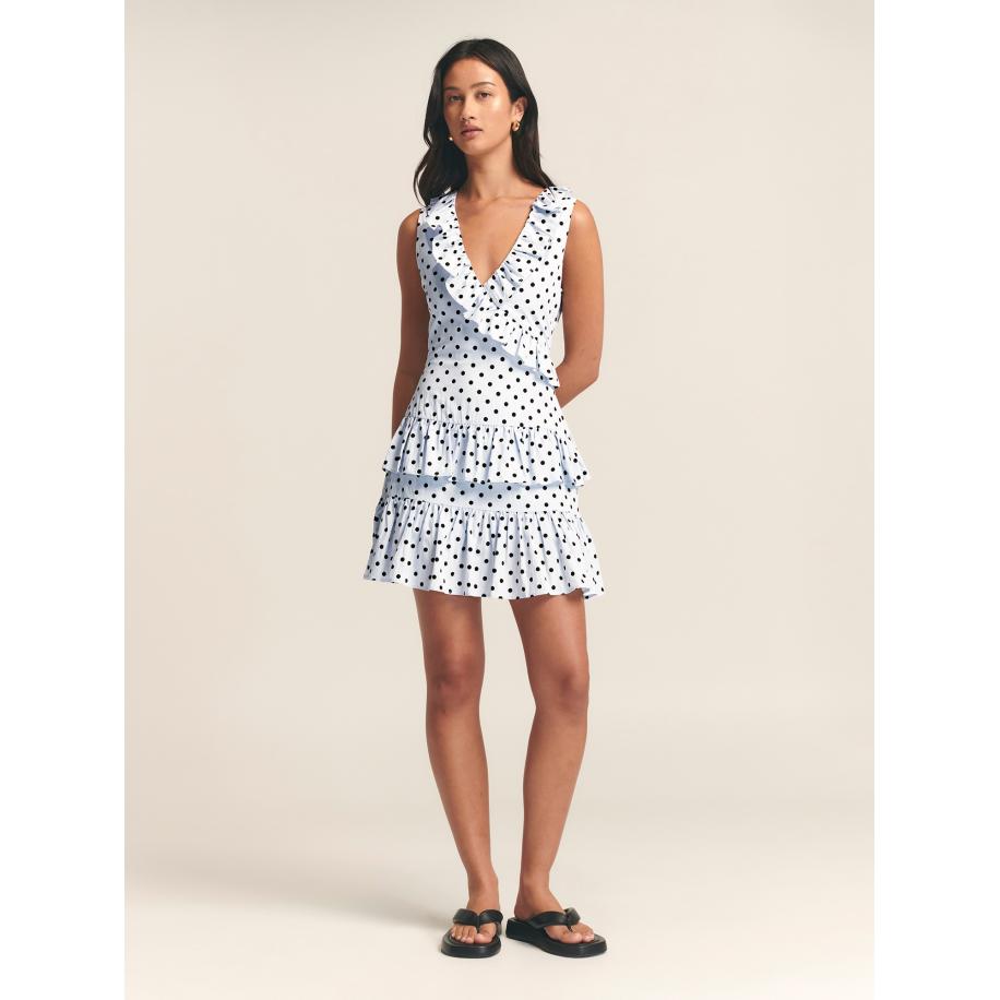 St MRLO St MRLO Jurk Jada zwart / wit -