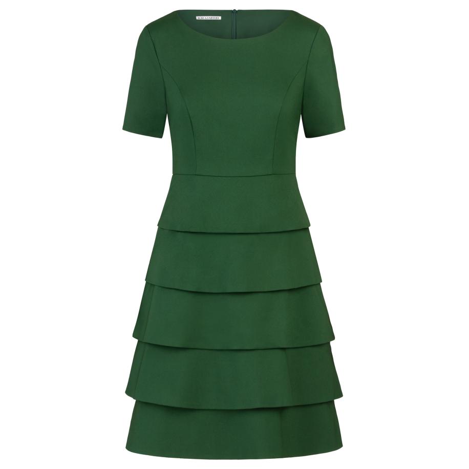 Kraimod Kraimod Cocktailjurk donkergroen -