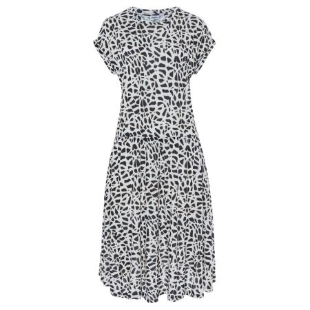 Lascana LASCANA Jurk beige / zwart / offwhite