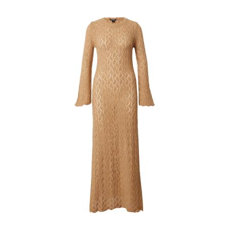 Monki Monki Gebreide jurk donkerbeige