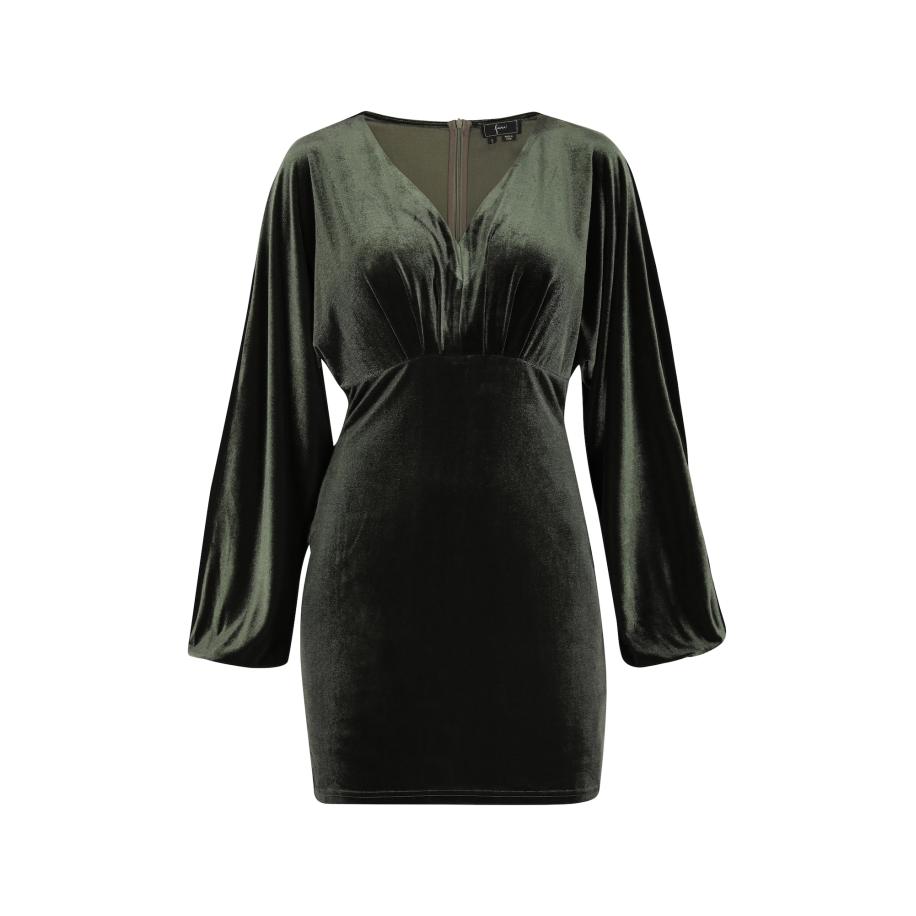 Faina faina Cocktailjurk donkergroen -