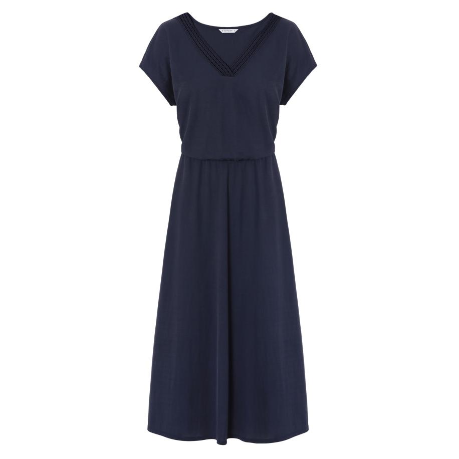 TATUUM TATUUM Jurk Wirkware Bonnie indigo -