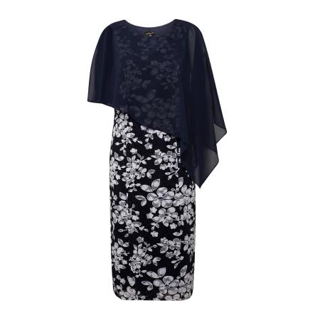 Goldner Goldner Jurk nachtblauw / wit