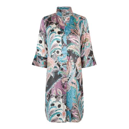 Dea Kudibal Dea Kudibal Blousejurk Kamillesdea lichtblauw / groen / orchidee / zwart