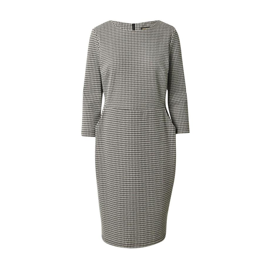 More & More MORE & MORE Jurk beige / zwart / wit -