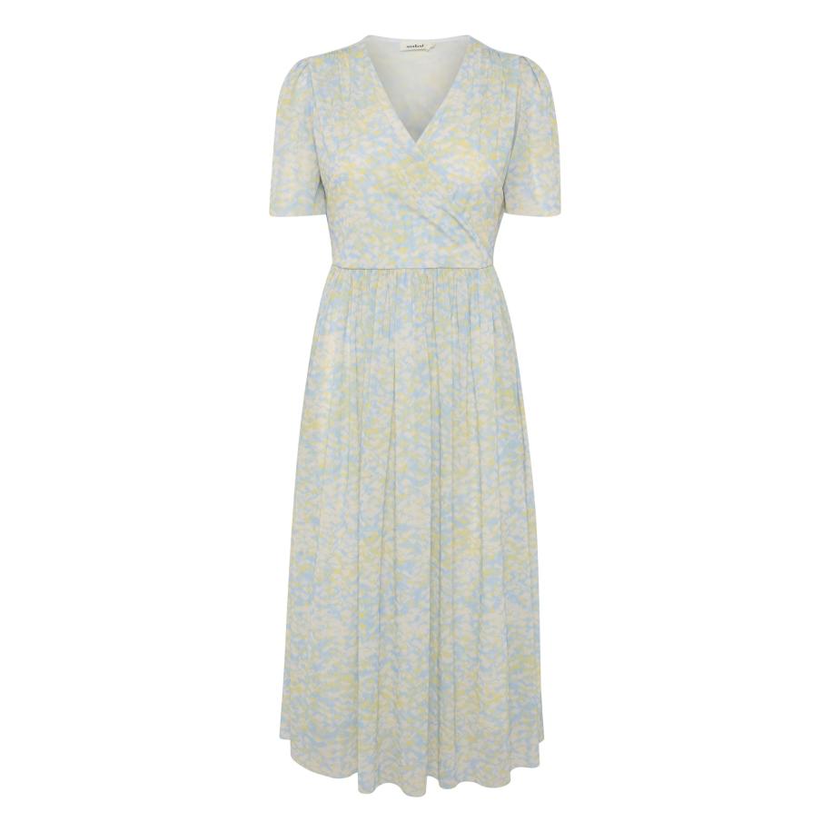 Soaked in Luxury SOAKED IN LUXURY Jurk Amela beige / smoky blue / geel -