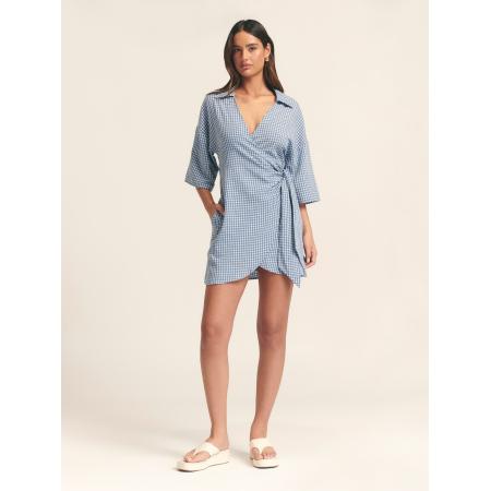 St MRLO Jurk BALANDRA lichtblauw / wit