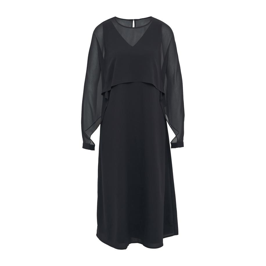 Comma COMMA Jurk navy -