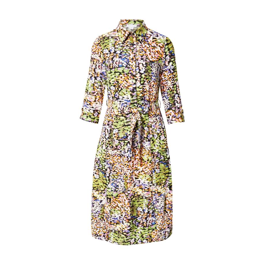 Warehouse Warehouse Blousejurk groen / oranje / zwart / wit -