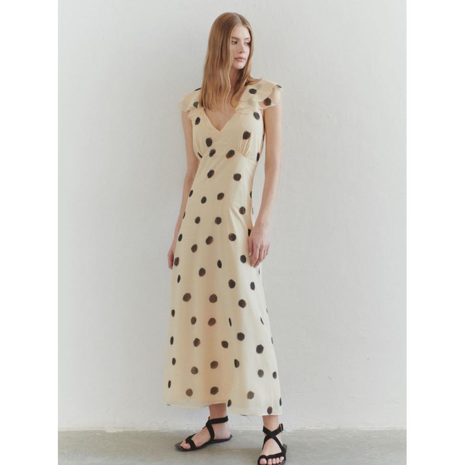 Trendyol Trendyol Jurk lichtgeel / zwart -