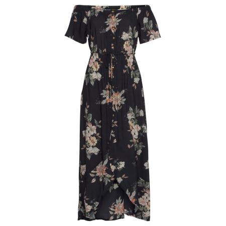 Lascana LASCANA Zomerjurk lichtgeel / lichtgroen / lichtoranje / zwart