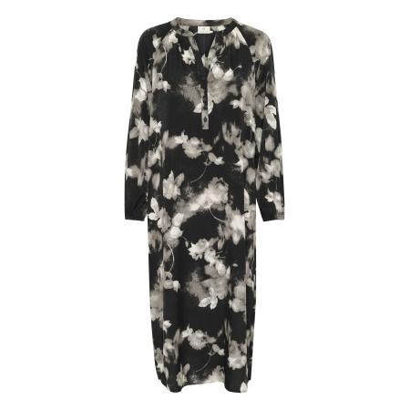 Kaffe Kaffe Blousejurk Berlinda antraciet / zilvergrijs / stone grey