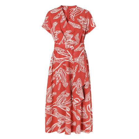 TATUUM Jurk Nessa lichtbeige / lichtrood