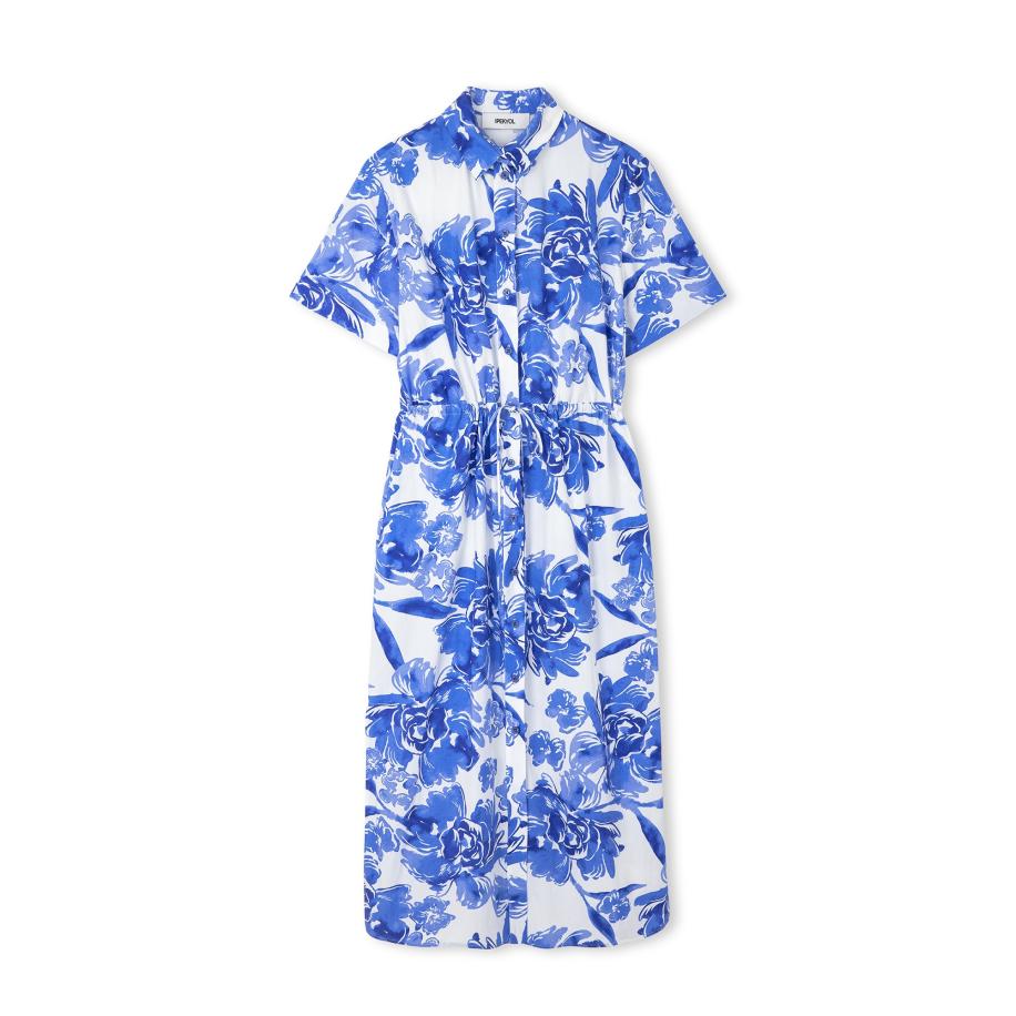 Ipekyol Ipekyol Jurk blauw / wit -