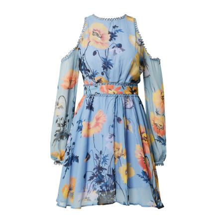 Oasis Oasis Jurk beige / lichtblauw / lichtoranje