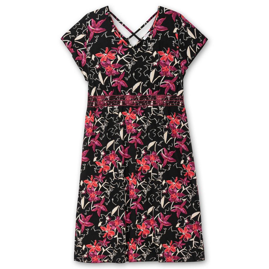 Sheego SHEEGO Jurk oranje / rood / zwart / wit -