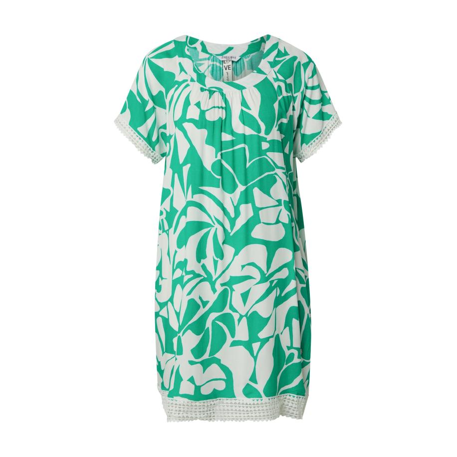 ZABAIONE ZABAIONE Zomerjurk So44raya groen / wit -