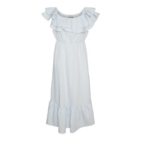 YAS YAS Petite Jurk CALA lichtblauw / offwhite