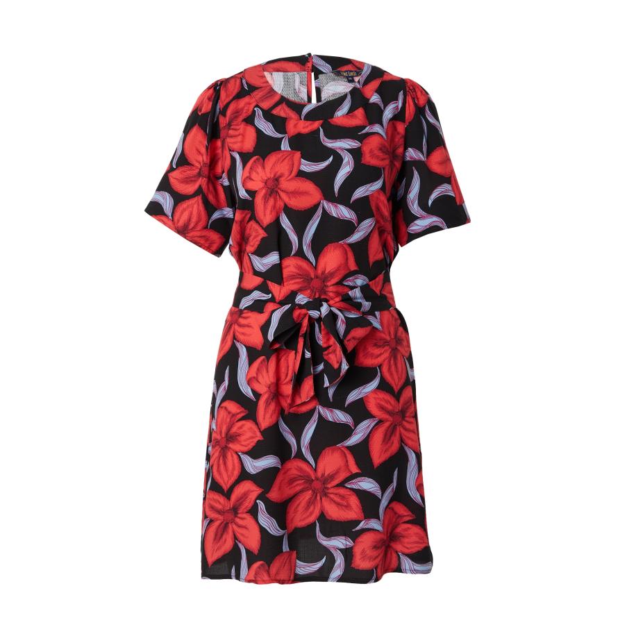 King Louie King Louie Jurk Mila rood / zwart -