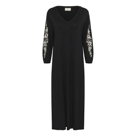 Cream Cream Gebreide jurk Villea zwart / wit