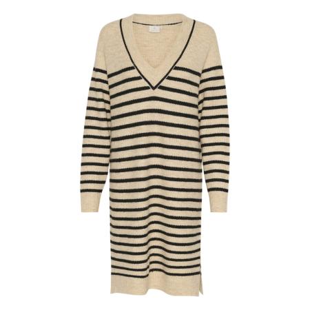 Kaffe Jurk Juno beige / zwart