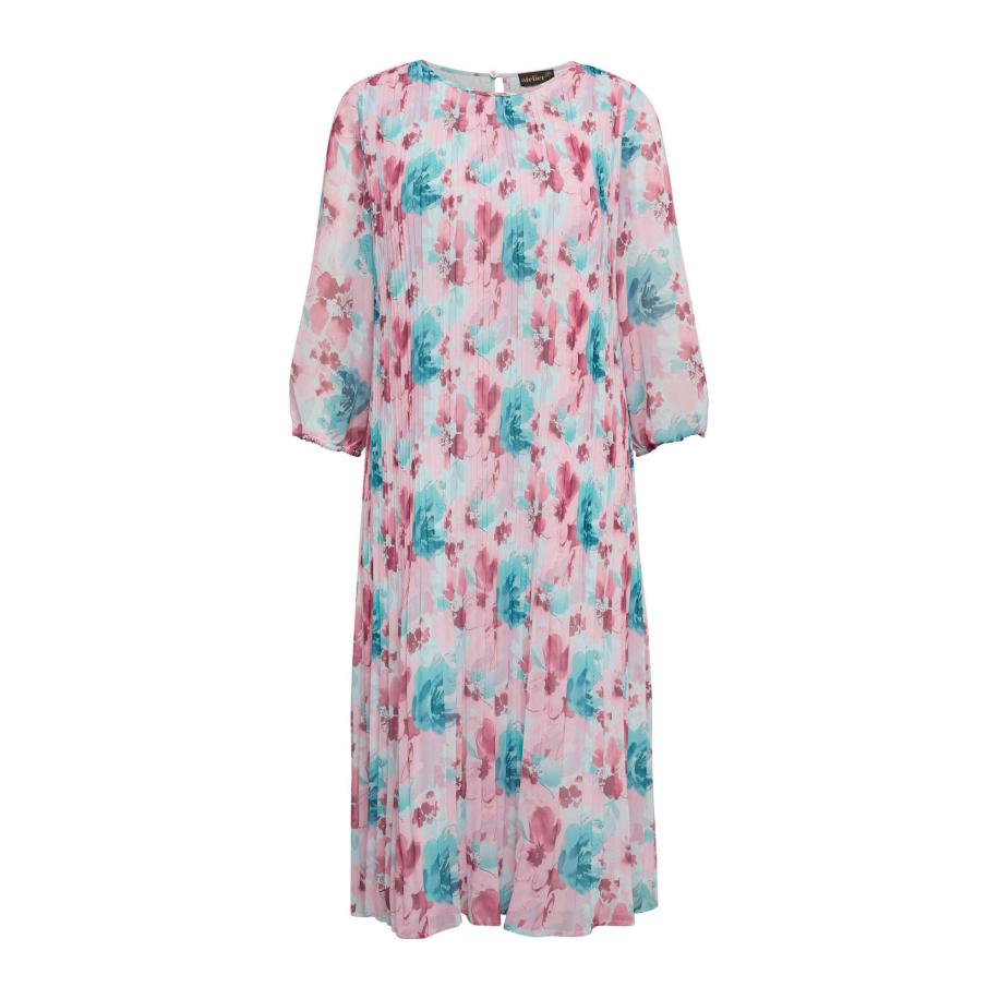 Goldner Goldner Jurk blauw / lichtroze / donkerroze -