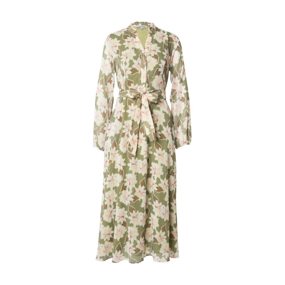 More & More MORE & MORE Blousejurk lichtbeige / bruin / pastelgroen / rosa -