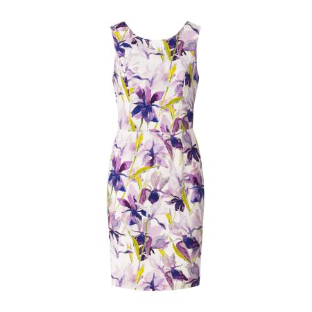 Quiosque Quiosque Jurk geel / lila / lavendel / wit