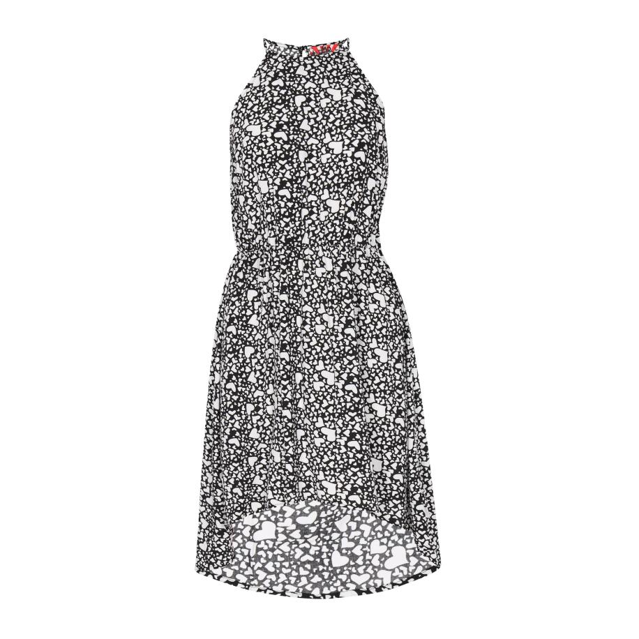 myMo ROCKS Zomerjurk zwart / wit Zwart