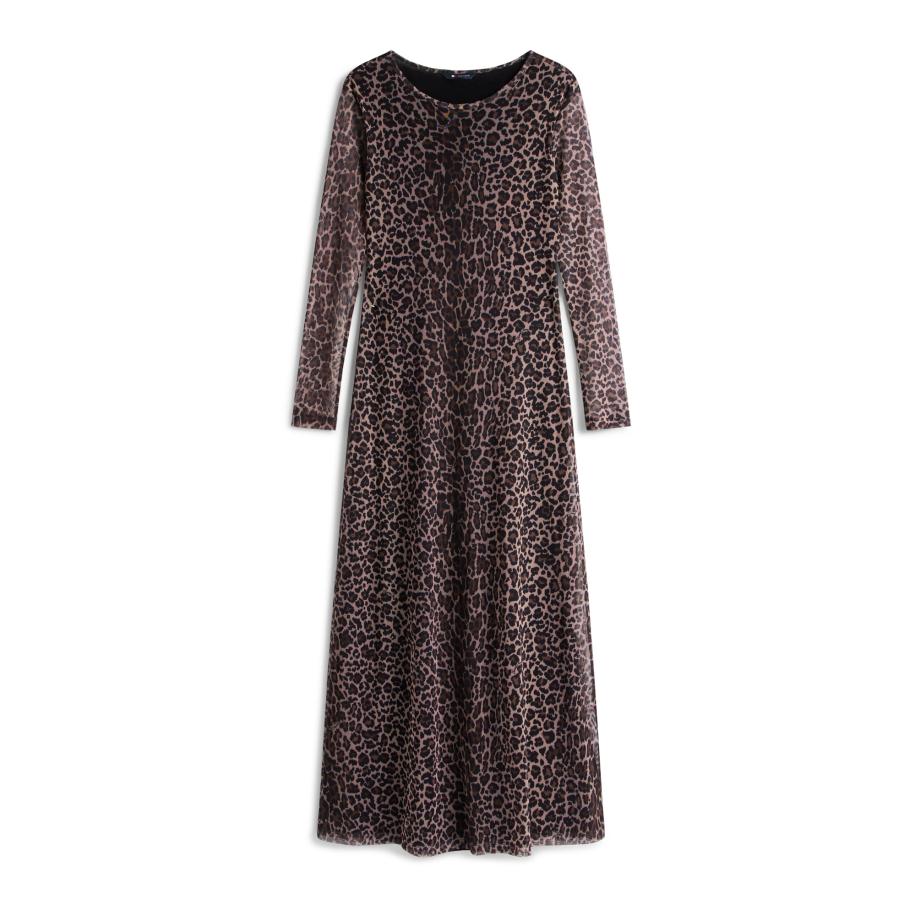 Tommy Jeans Tommy Jeans Jurk bruin / brokaat / zwart -