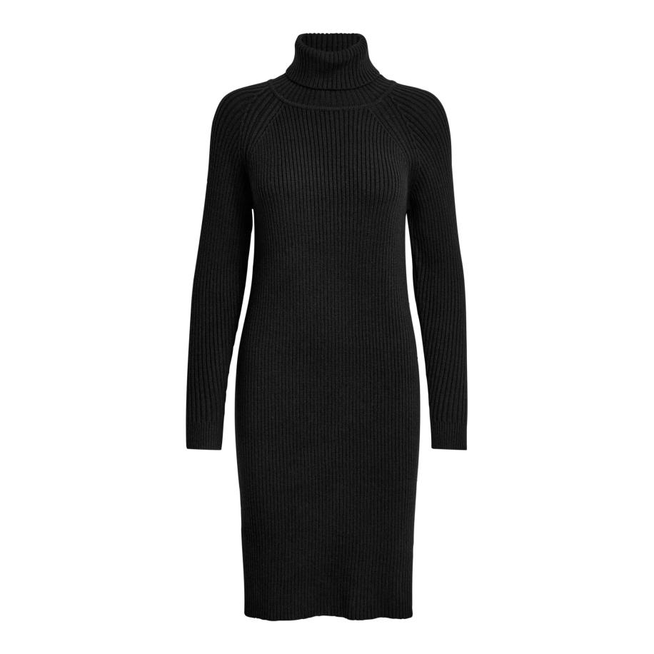 Minus minus Gebreide jurk Ava zwart -