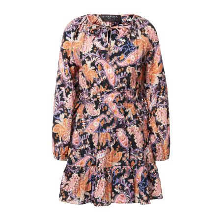 MINKPINK Jurk CELESTIA lichtlila / oranje / rosa / zwart