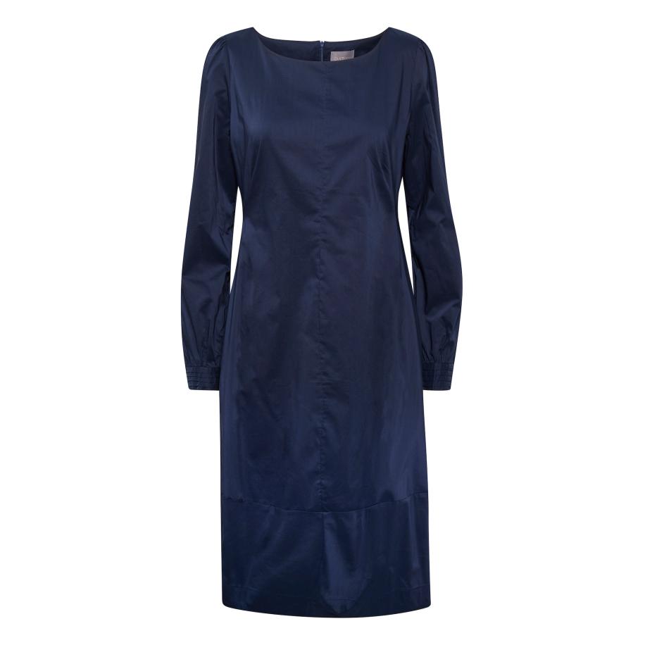 Culture CULTURE Jurk Antoinett ultramarine blauw -