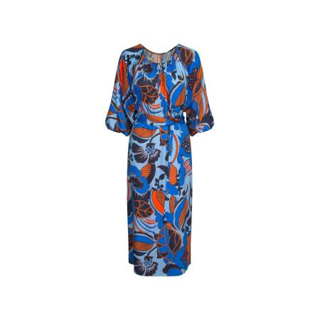 Seidensticker SEIDENSTICKER Jurk Schwarze Rose blauw / navy / lichtblauw / neonoranje