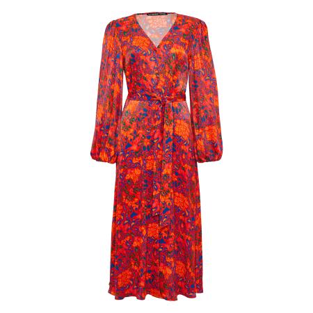 Threadbare Threadbare Jurk Pineapple indigo / donkergroen / oranje / rood