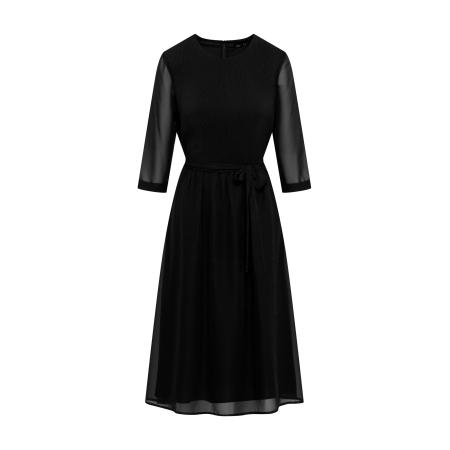 Quiosque Quiosque Jurk 4VF004 zwart gemêleerd