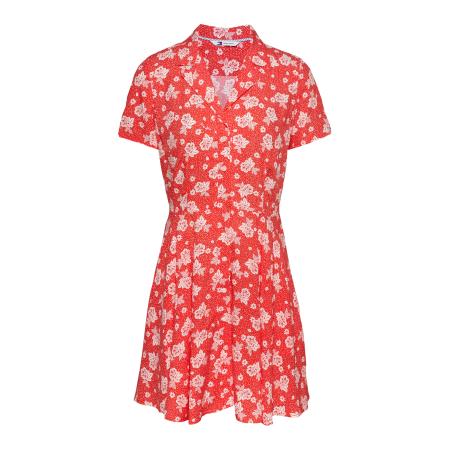 Tommy Jeans Tommy Jeans Blousejurk HAWAII rood / wit