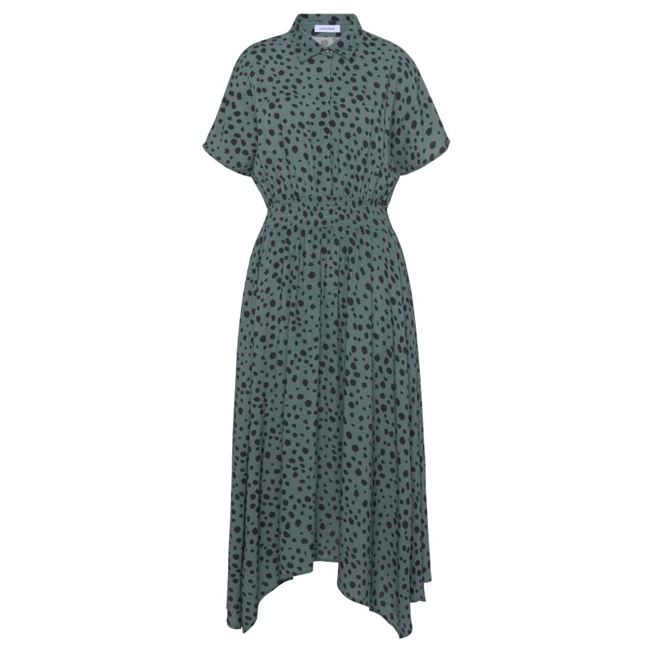 Lascana LASCANA Blousejurk smaragd / zwart -