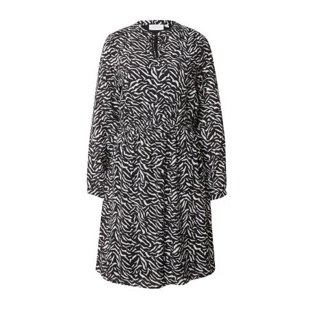 comma casual identity comma casual identity Jurk antraciet / wit