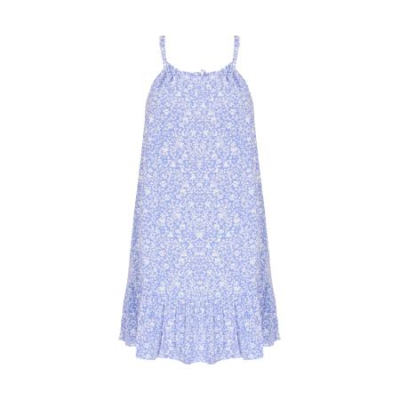 MYMO Zomerjurk Spring Summer duifblauw / wit