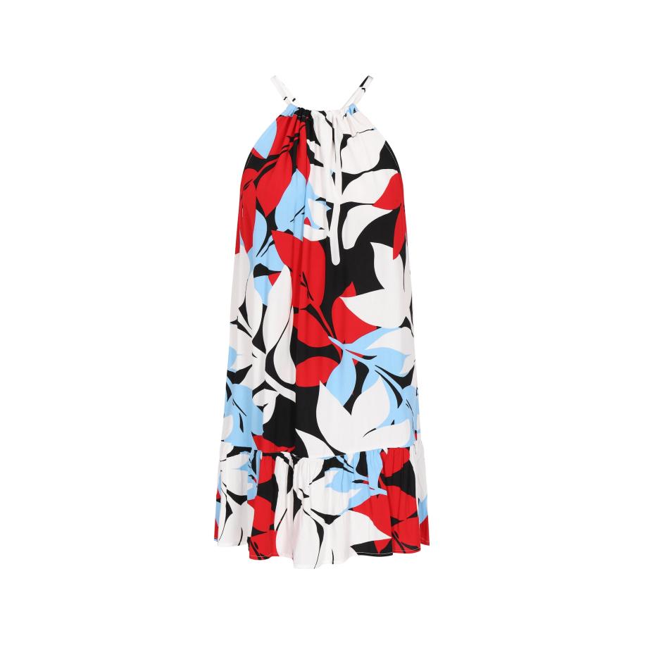 ebeeza ebeeza Zomerjurk lichtblauw / rood / zwart / wit -