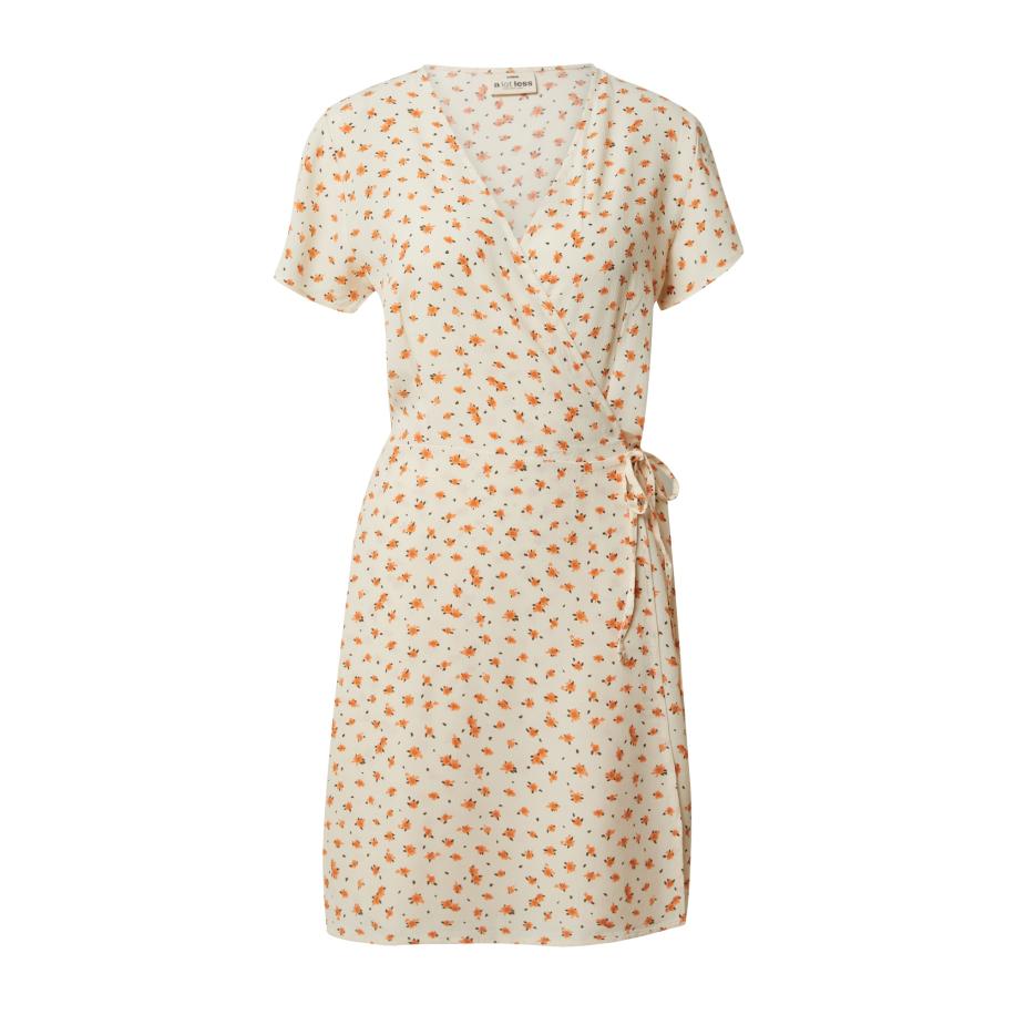 A LOT LESS A LOT LESS Jurk Evelyn beige / oranje / zwart -